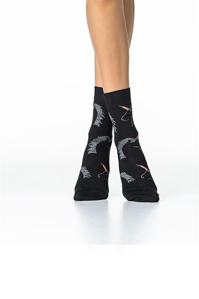 ΒΑΜΒΑΚΕΡΗ ΓΥΝΑΙΚΕΙΑ ΚΑΛΤΣΑ INIZIO ΜΕ ΣΧΕΔΙΟ ΜΟΝΟΚΕΡΟΣ 3106 ΜΑΥΡΟ φωτογραφία