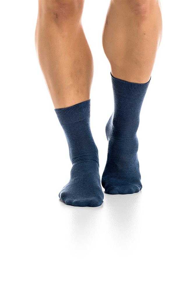 ΑΝΔΡΙΚΗ ΒΑΜΒΑΚΕΡΗ ΜΟΝΟΧΡΩΜΗ ΚΑΛΤΣΑ 3ΑΔΑ 4114 ΜΑΥΡΟ/ΜΠΛΕ/ΤΖΙΝ φωτογραφία