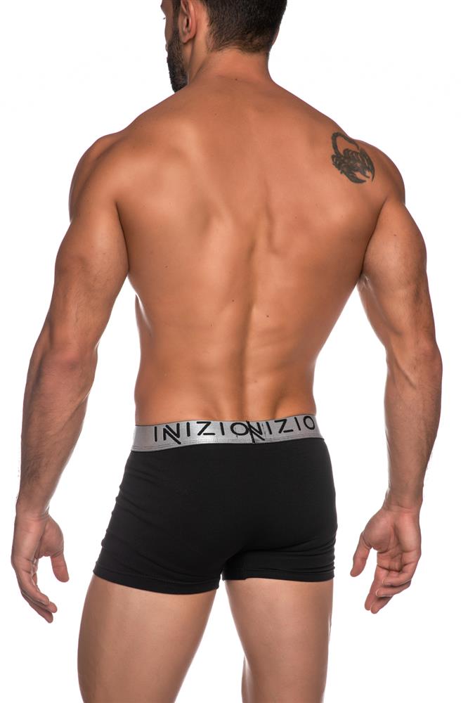 ΜΑΥΡΟ BOXER ΜΕ ΕΞΩΤΕΡΙΚΟ ΛΑΣΤΙΧΟ ΚΑΙ LOGO ΙΝΙΖΙΟ