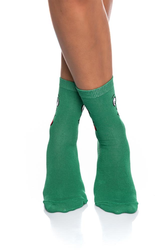 ΓΥΝΑΙΚΕΙΑ ΒΑΜΒΑΚΕΡΗ ΚΑΛΤΣΑ ΙΝΙΖΙΟ ΔΙΑΦΟΡΑ ΣΧΕΔΙΑ ΦΑΤΣΟΥΛΕΣ 3197-13 ΠΡΑΣΙΝΟ φωτογραφία