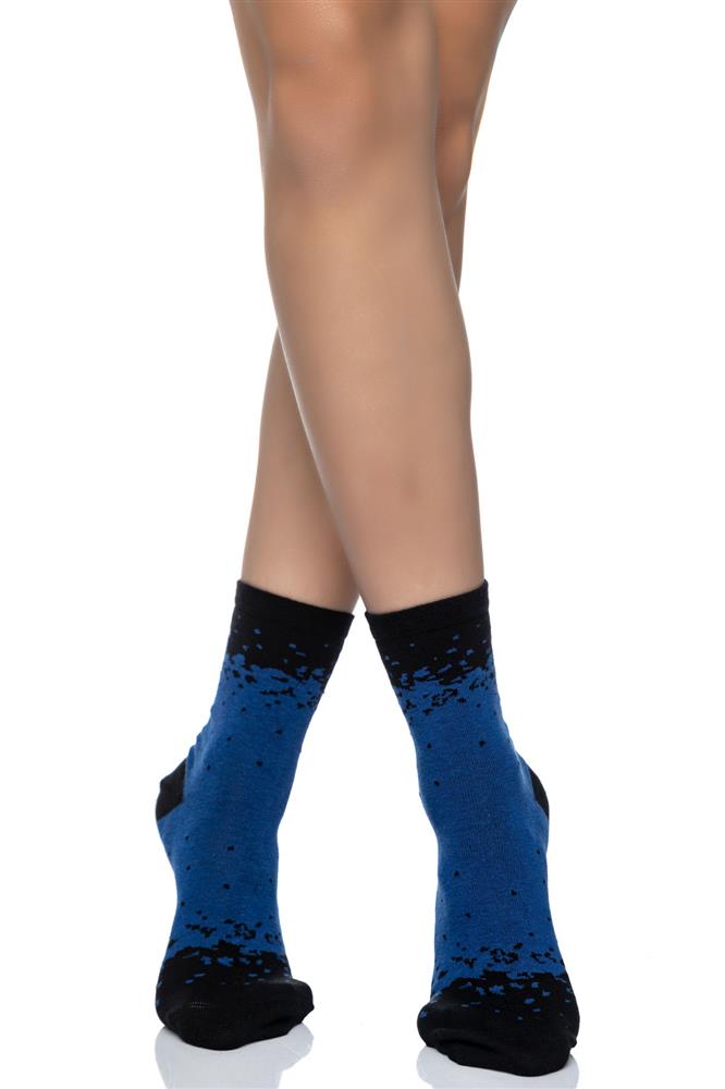 ΓΥΝΑΙΚΕΙΑ ΒΑΜΒΑΚΕΡΗ ΚΑΛΤΣΑ ΜΕ ΣΧΕΔΙΟ 3132-4 ΜΑΥΡΟ/ΜΠΛΕ φωτογραφία