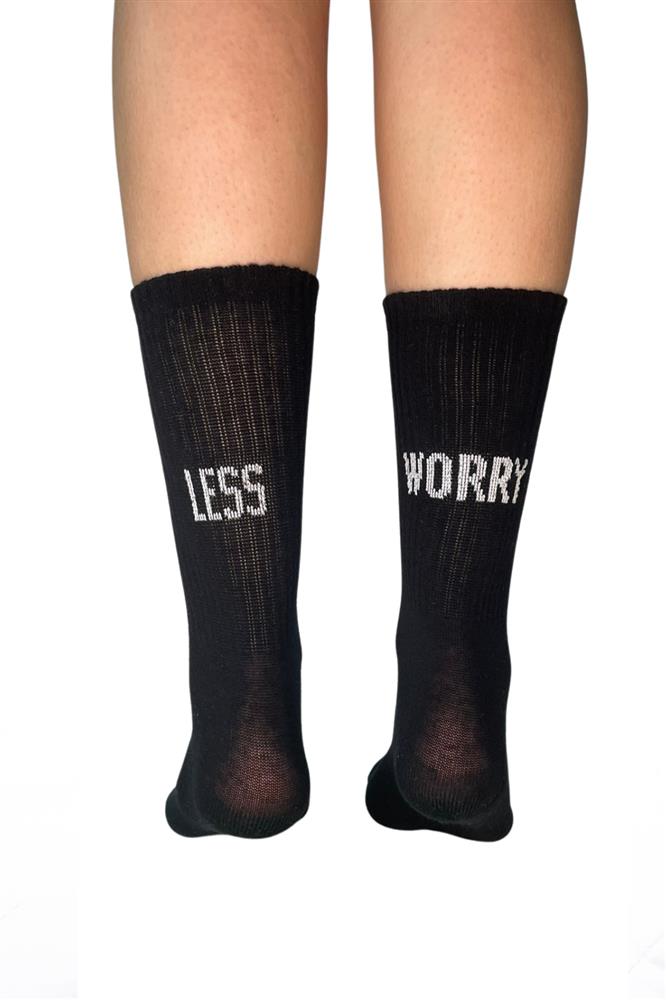 ΓΥΝΑΙΚΕΙΑ ΒΑΜΒΑΚΕΡΗ ΚΑΛΤΣΑ ΙΝΙΖΙΟ ΣΧΕΔΙΟ LESS WORRY 3197-29 ΜΑΥΡΟ φωτογραφία