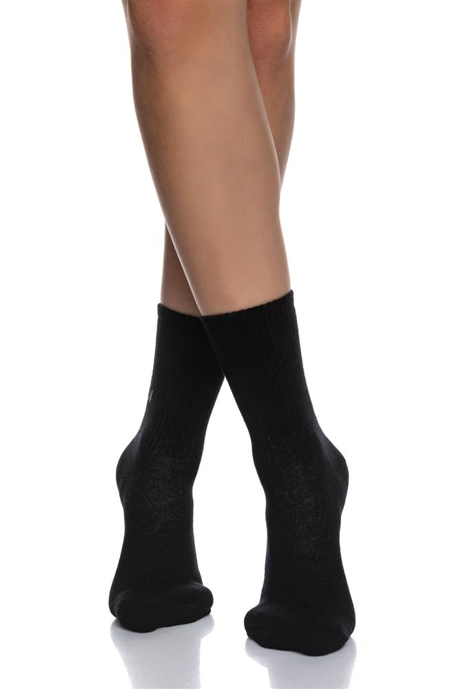 ΓΥΝΑΙΚΕΙΑ ΒΑΜΒΑΚΕΡΗ ΚΑΛΤΣΑ ΙΝΙΖΙΟ ΣΧΕΔΙΟ I DON\'T GIVE A FUCK 3197-30 ΜΑΥΡΟ φωτογραφία