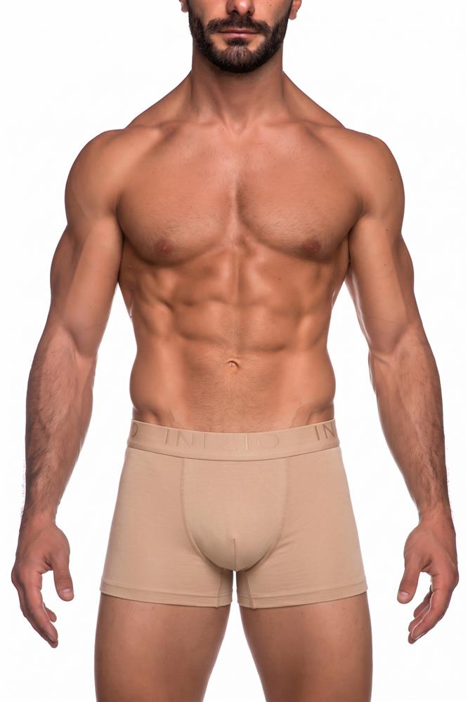 BOXER SET WITH EXTERNAL MATTE ELASTIC AND GLOSSY INIZIO LOGO